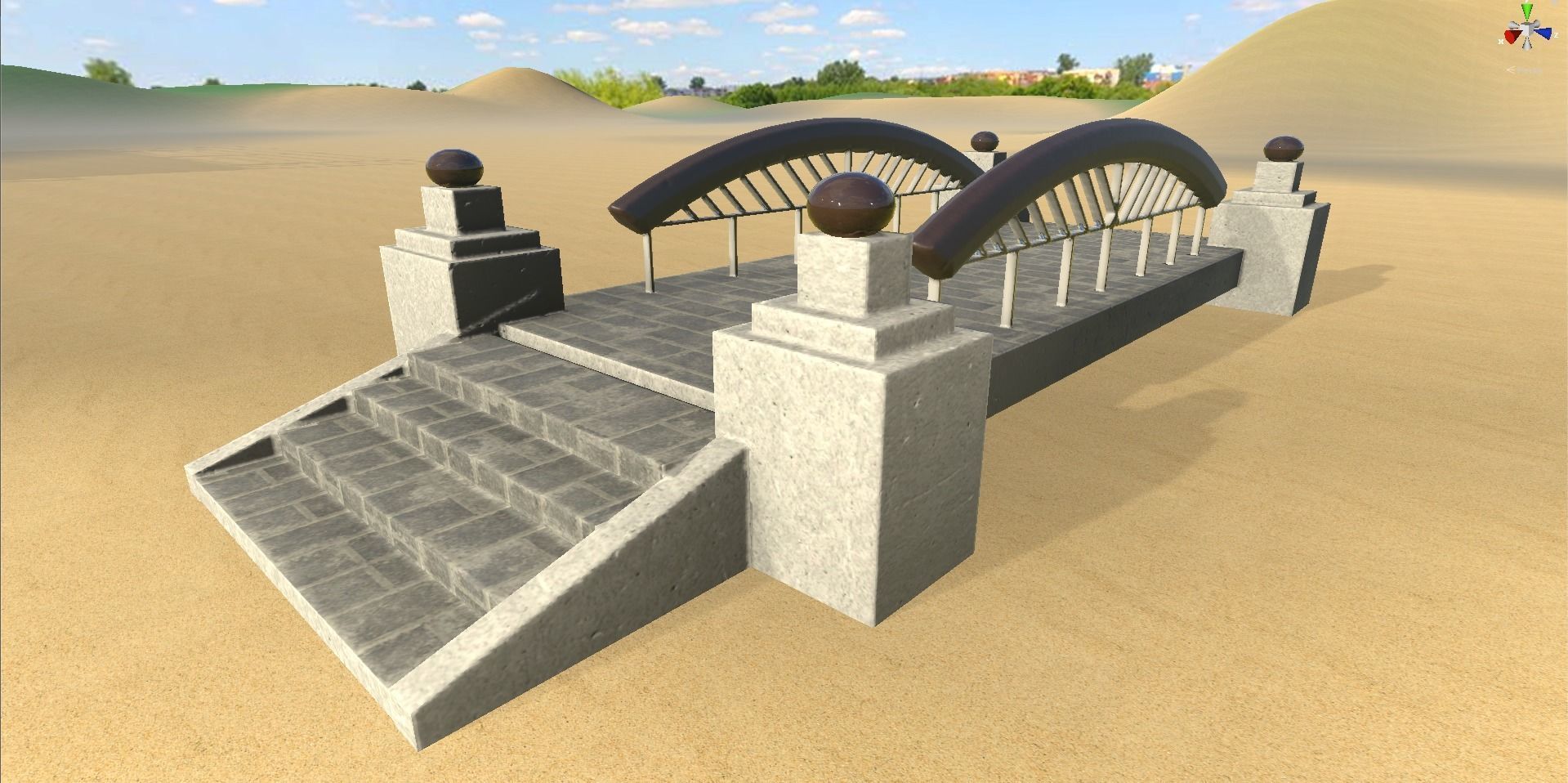 HQ Bridges Pack 3D Models Low-poly 3D model_5