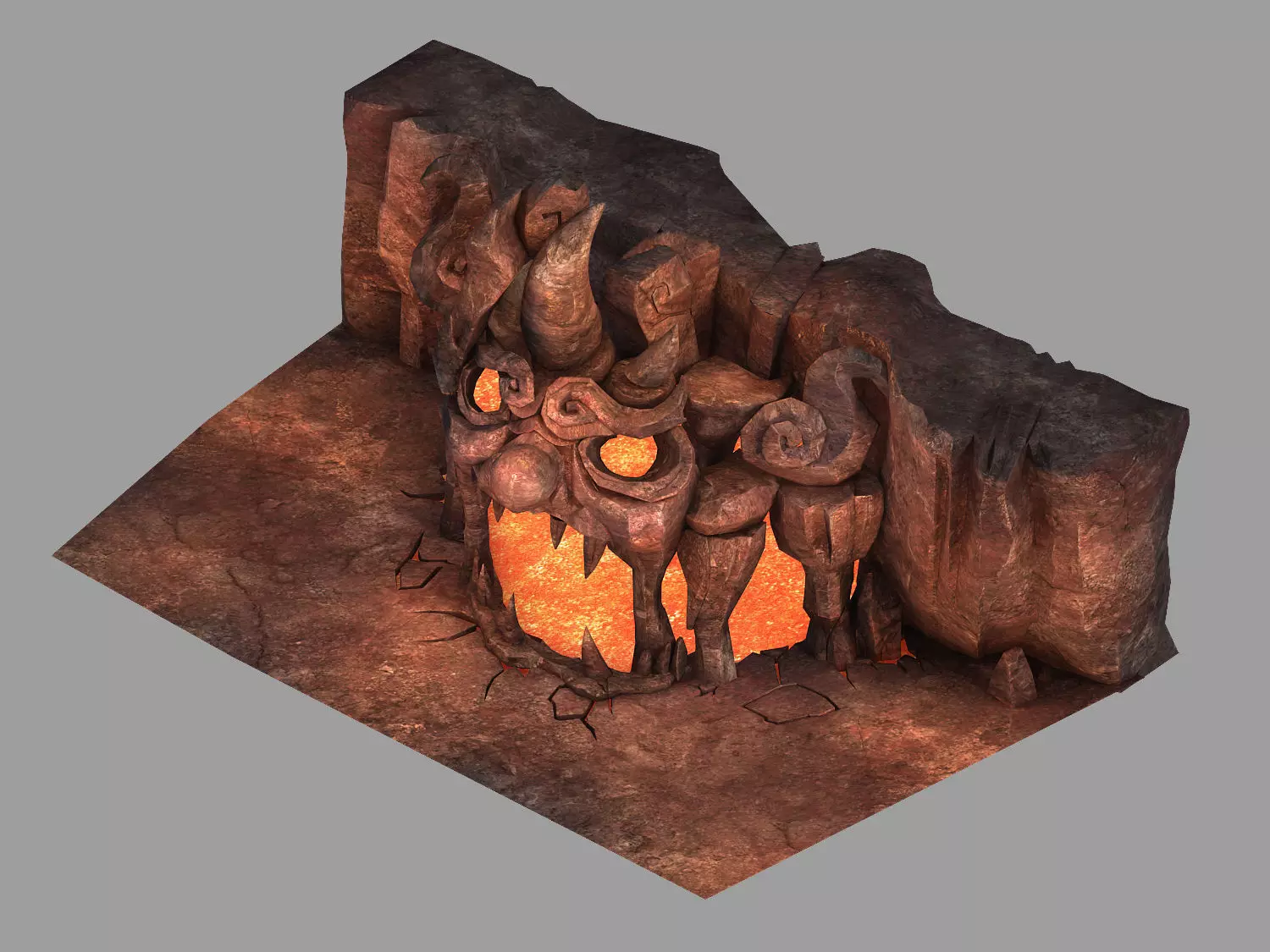 Not Zhoushan - Volcano - Magma Pool 01 3D model_0