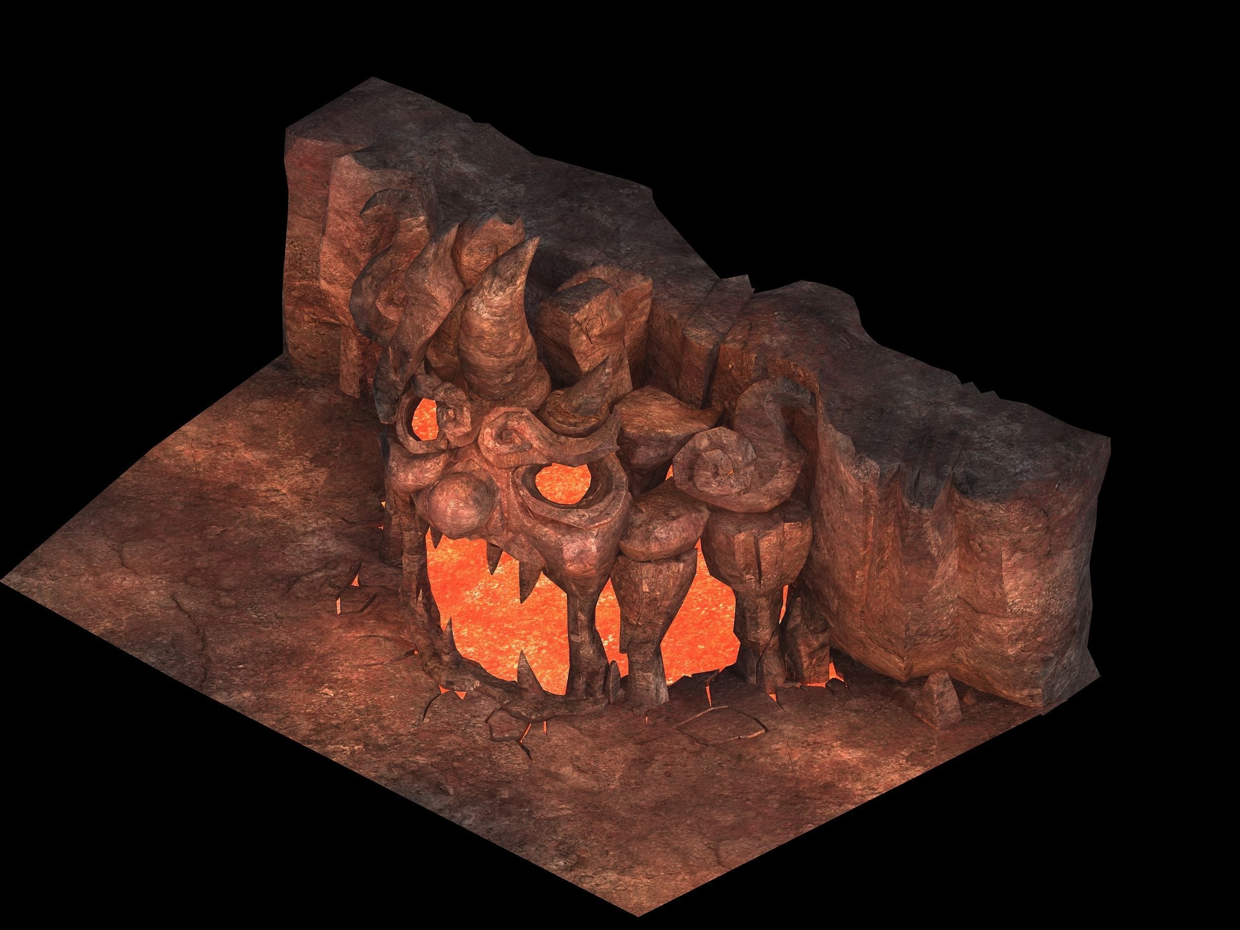 Not Zhoushan - Volcano - Magma Pool 01 3D model_1