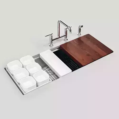 STAGES 45 inch Undermount Single Bowl Kitchen Sink