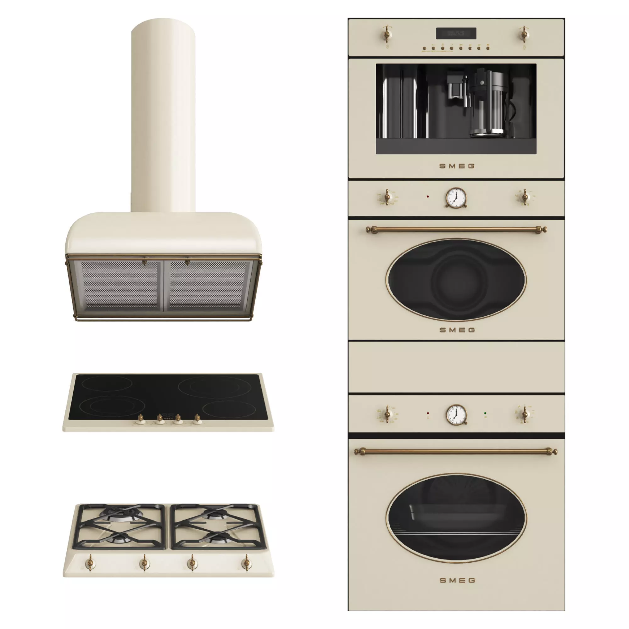 Smeg coloniale 3D model_0