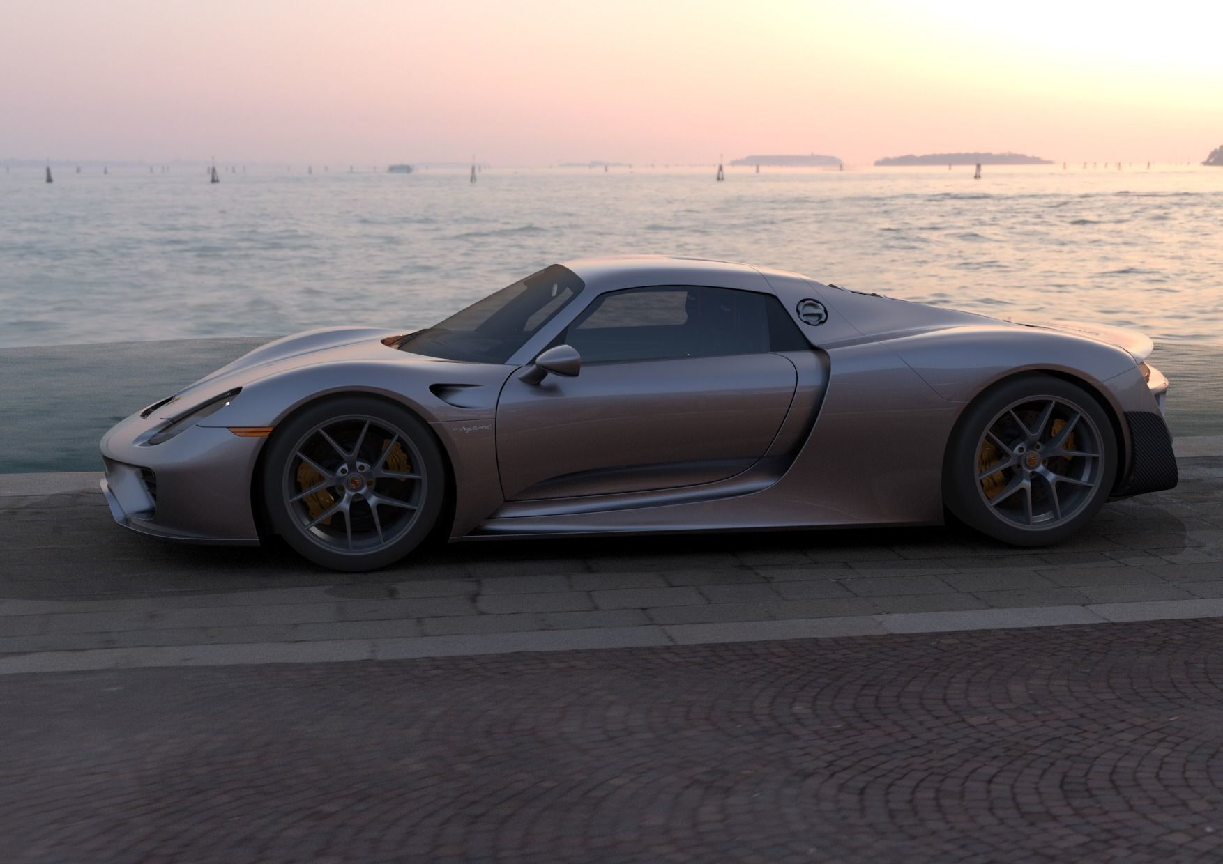 Porsche 918 Spyder 3D model_3