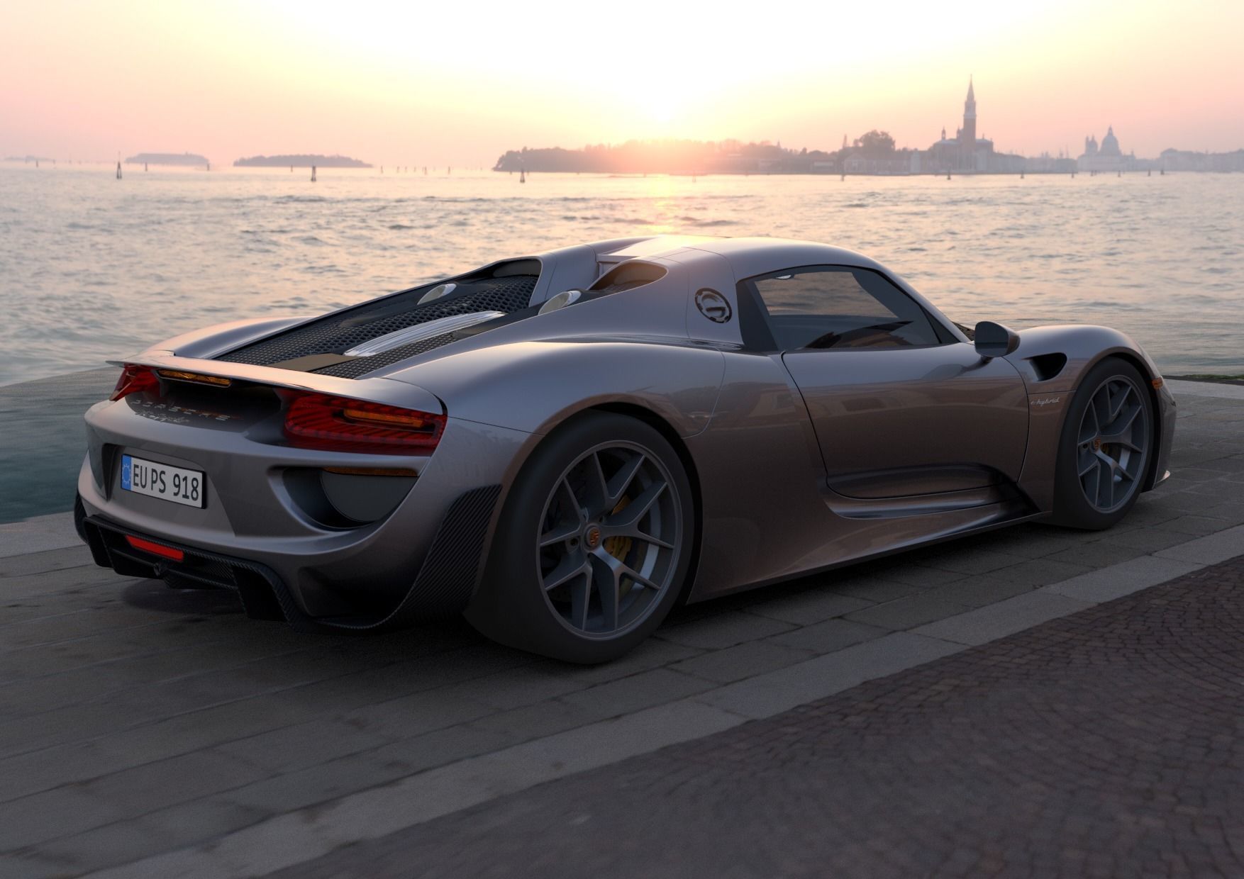 Porsche 918 Spyder 3D model_2