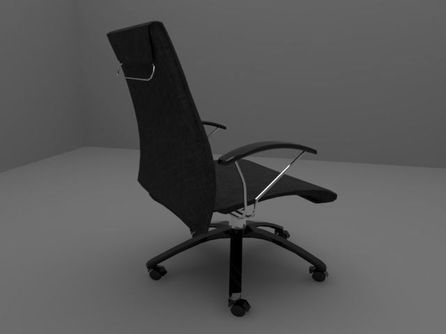 Office Arm Chair 3D model_6