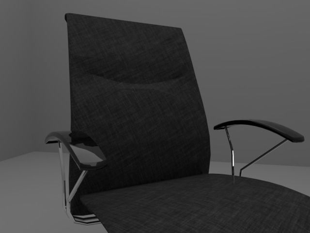 Office Arm Chair 3D model_7