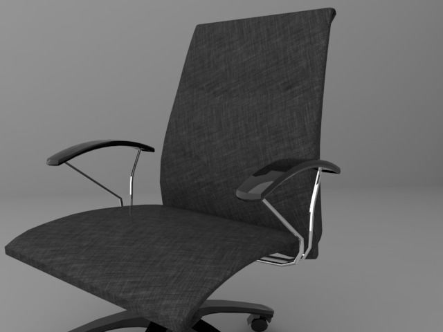 Office Arm Chair 3D model_2