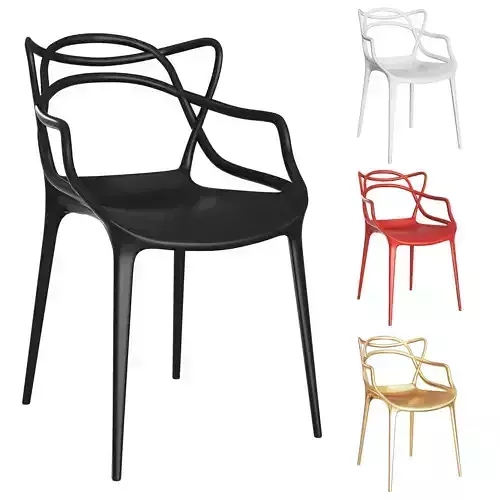 Dining chair Kartell Masters chair 3D model