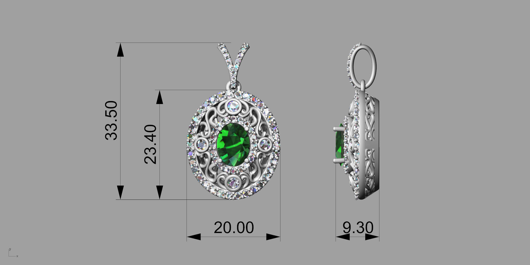 Gold N744 3D print model_5