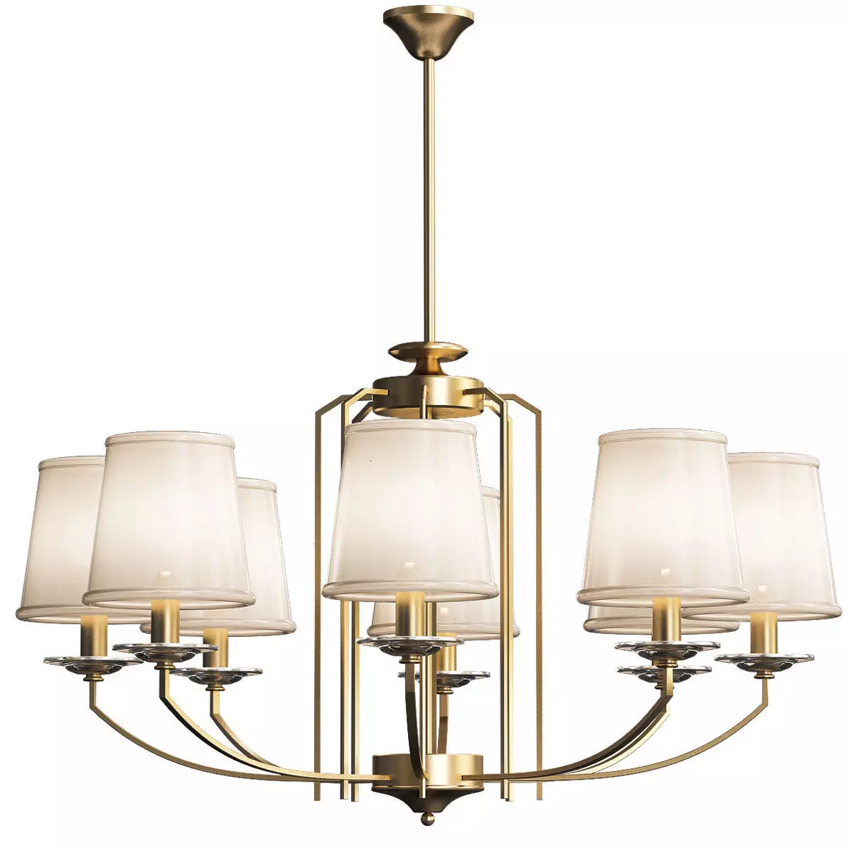 Buy Beige Chandelier 3D model_0