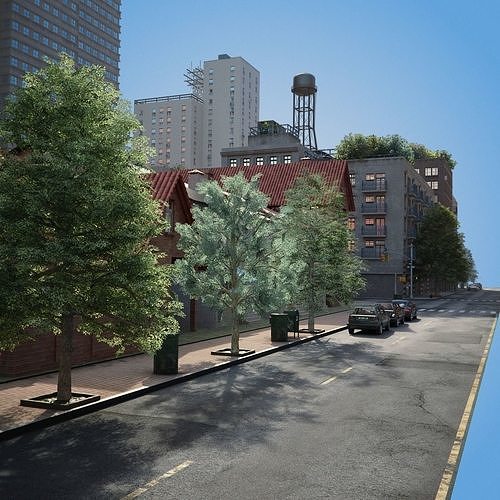 City District C2-R2 3D model 7