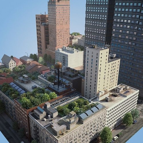 City District C2-R2 3D model 6