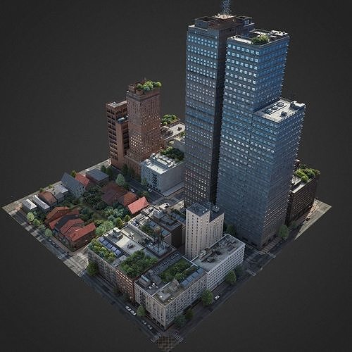 City District C2-R2 3D model 2