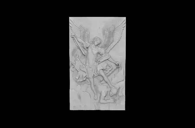 The Archangel Michael Triumphing Over Satan 3D print model