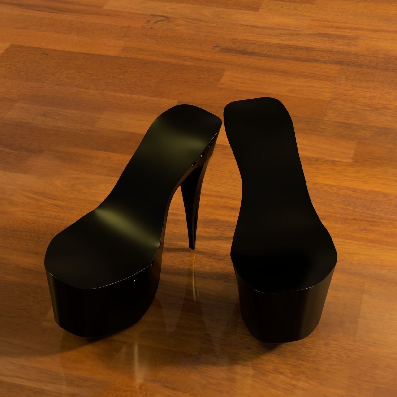 Custom Made Woman High Heels 3D print model_2