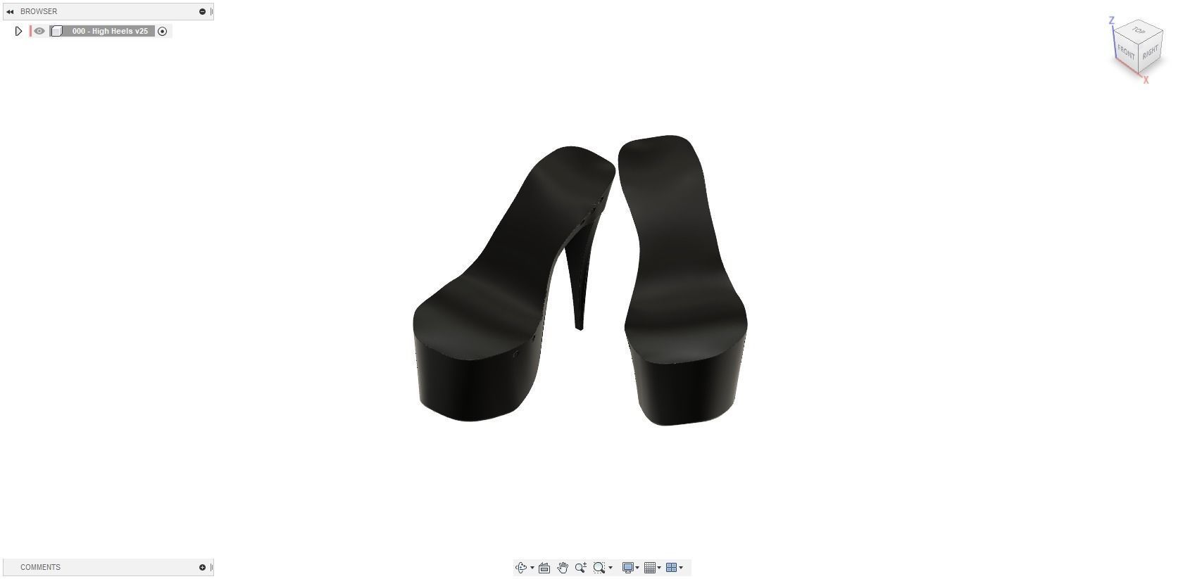 Custom Made Woman High Heels 3D print model_3