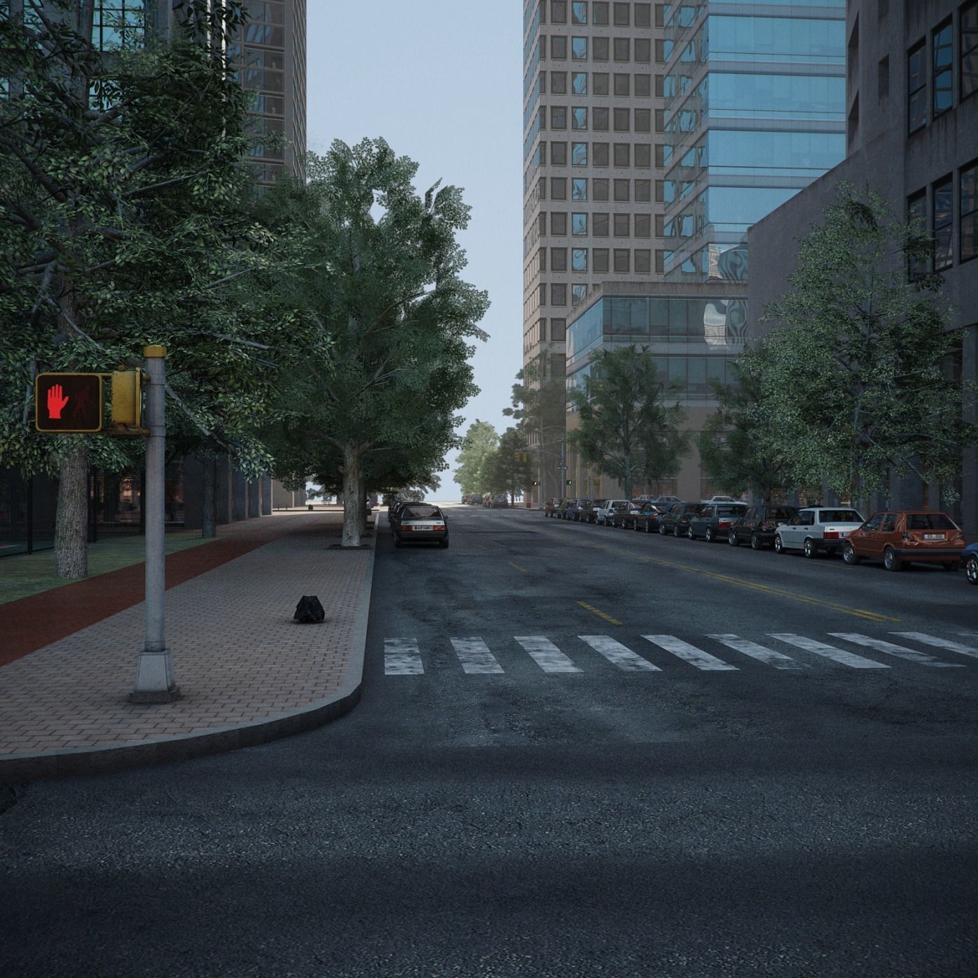 City District H1-H7 3D model_11