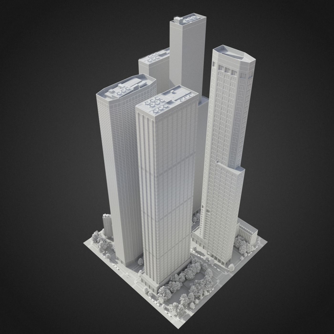 City District H1-H7 3D model_13