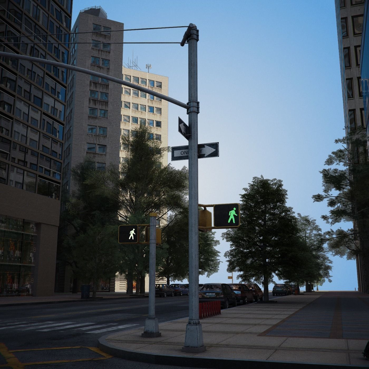 City District H1-H7 3D model_4