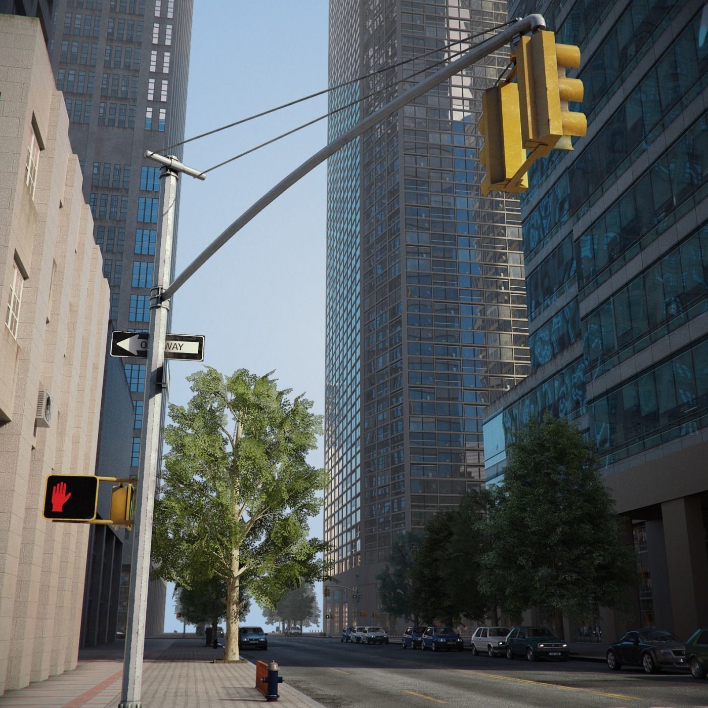 City District H1-H7 3D model_8