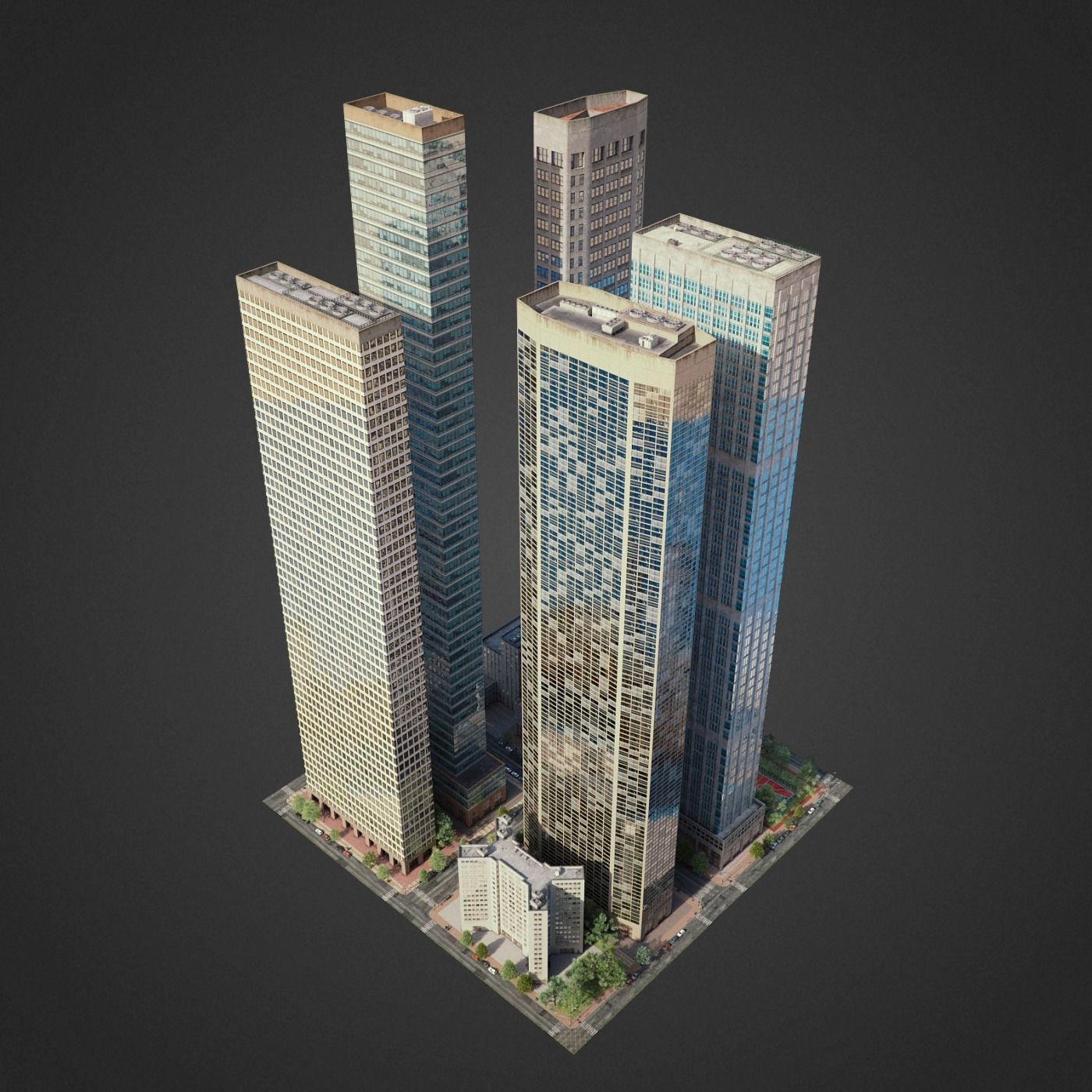 City District H1-H7 3D model_3