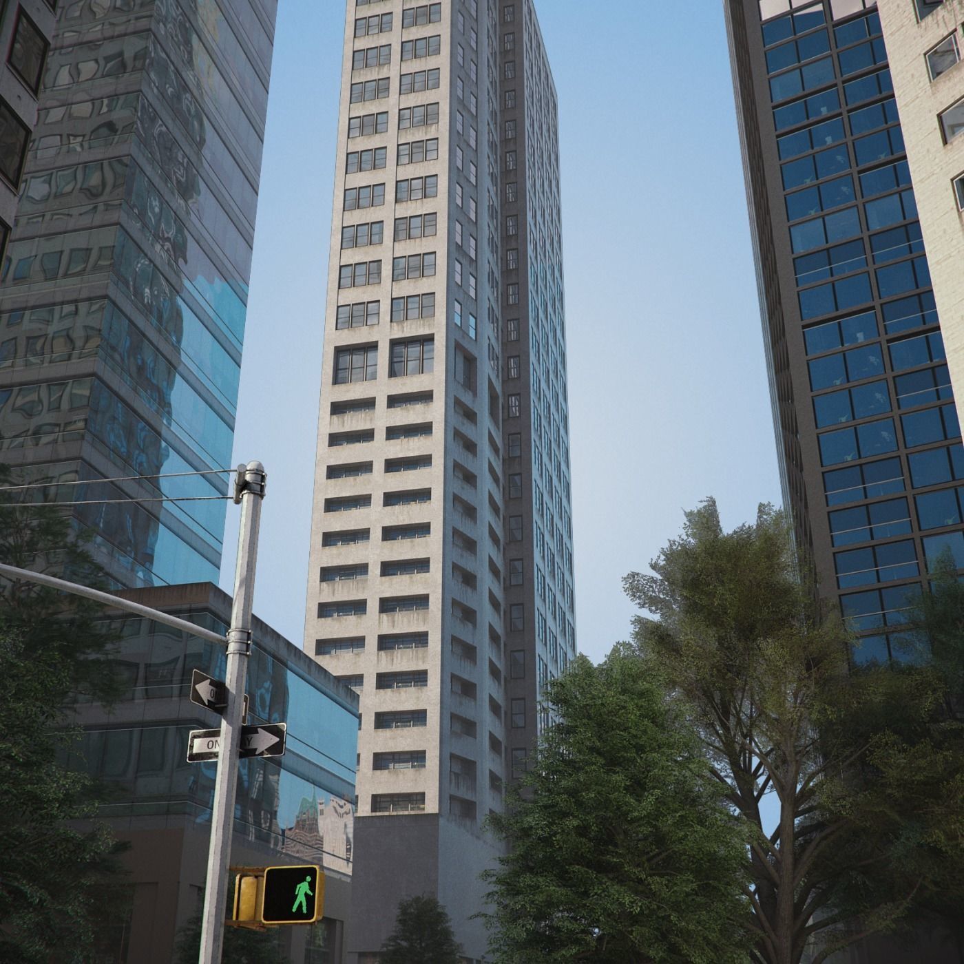 City District H1-H7 3D model_7