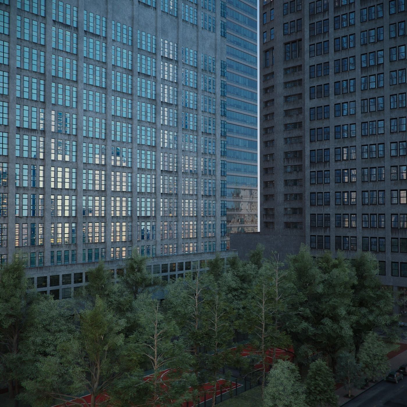 City District H1-H7 3D model_9