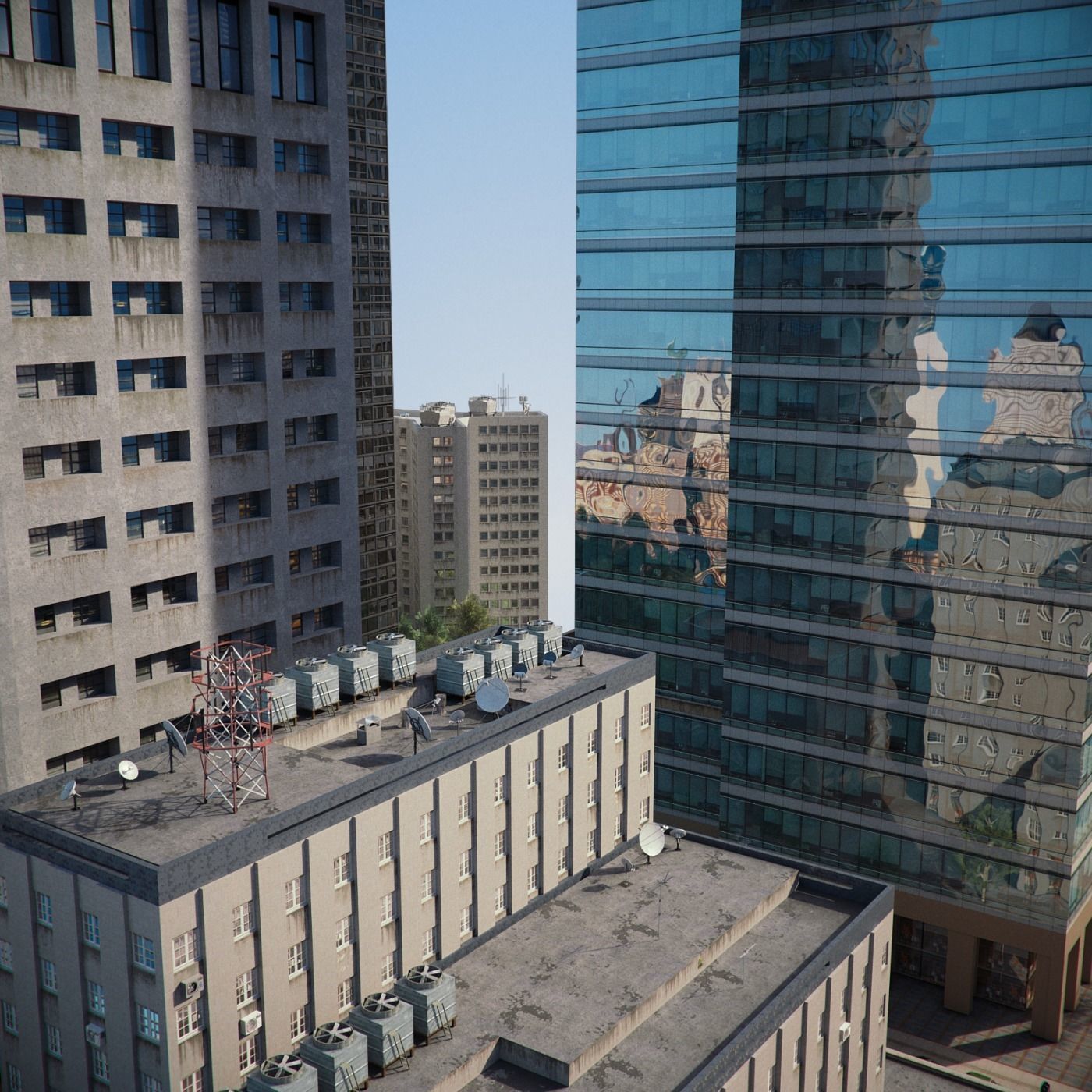 City District H1-H7 3D model_10