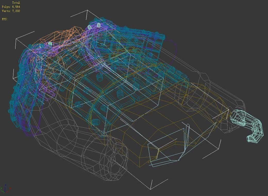Broken Soldier Statue - Stone Rubble 01 3D model_2
