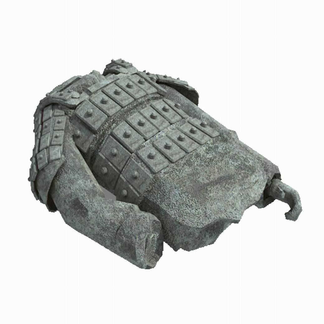 Broken Soldier Statue - Stone Rubble 01 3D model_1