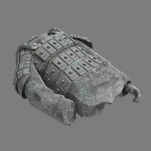 Broken Soldier Statue - Stone Rubble 01