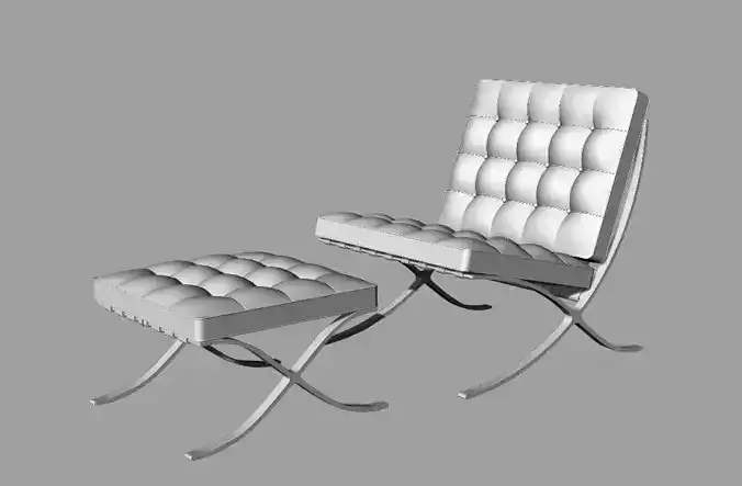 Barcelona chair 3D model