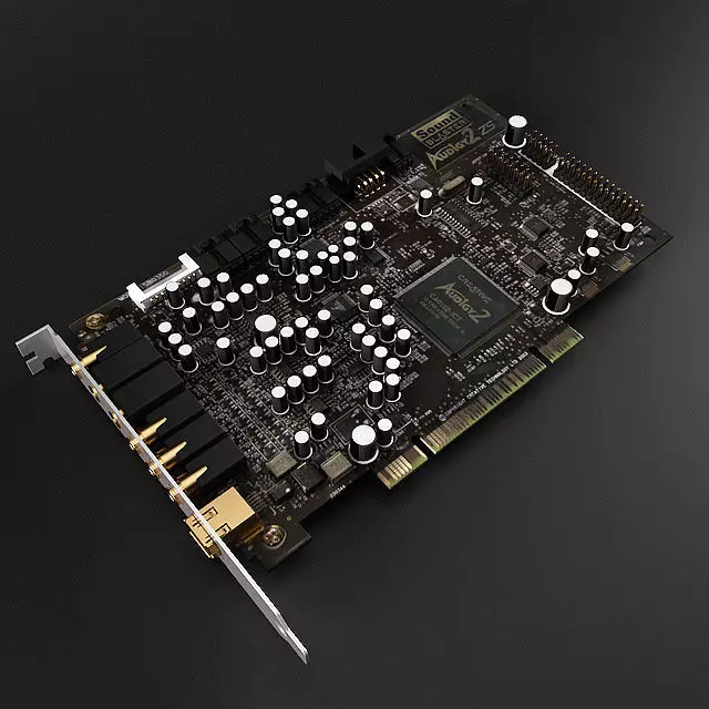 Sound Card 3D model_0