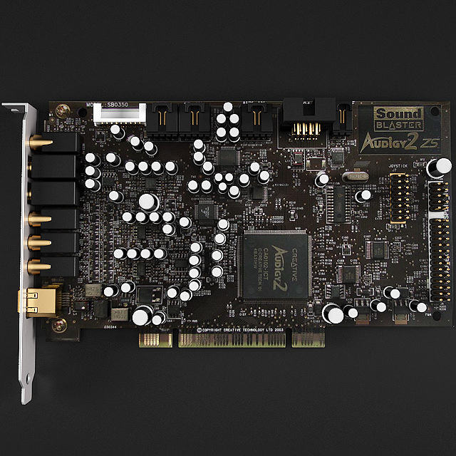 Sound Card 3D model_5