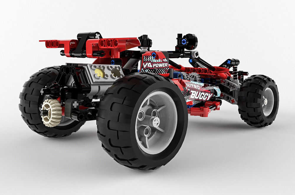 Lego Technic Buggy 3D model_2