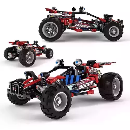 Lego Technic Buggy 3D model