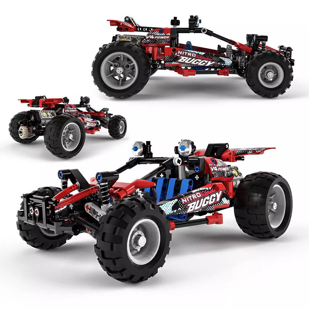 Lego Technic Buggy 3D model_0