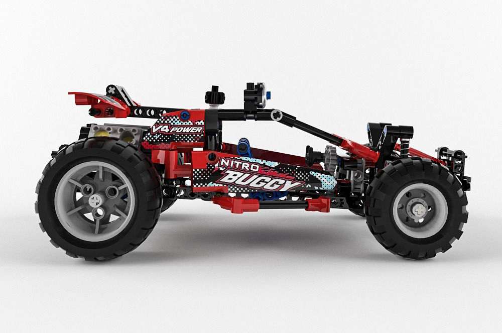 Lego Technic Buggy 3D model_1