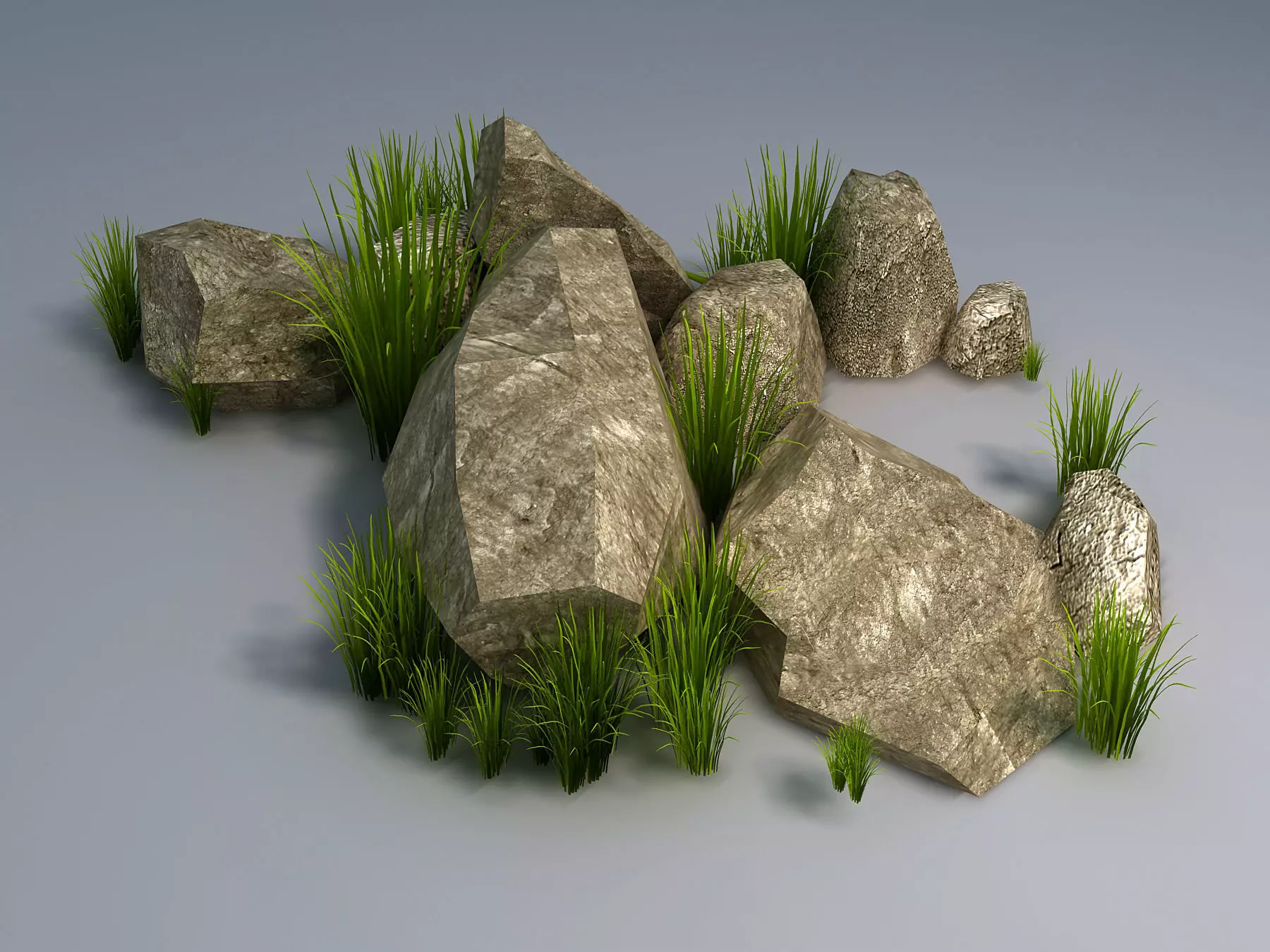 Brushwood - Gravel 03 3D model_0
