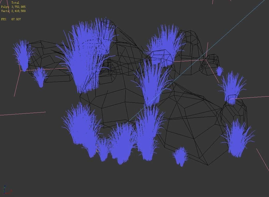 Brushwood - Gravel 03 3D model_1