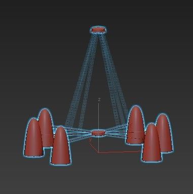 Montfaucon Chandelierr 3D model_4