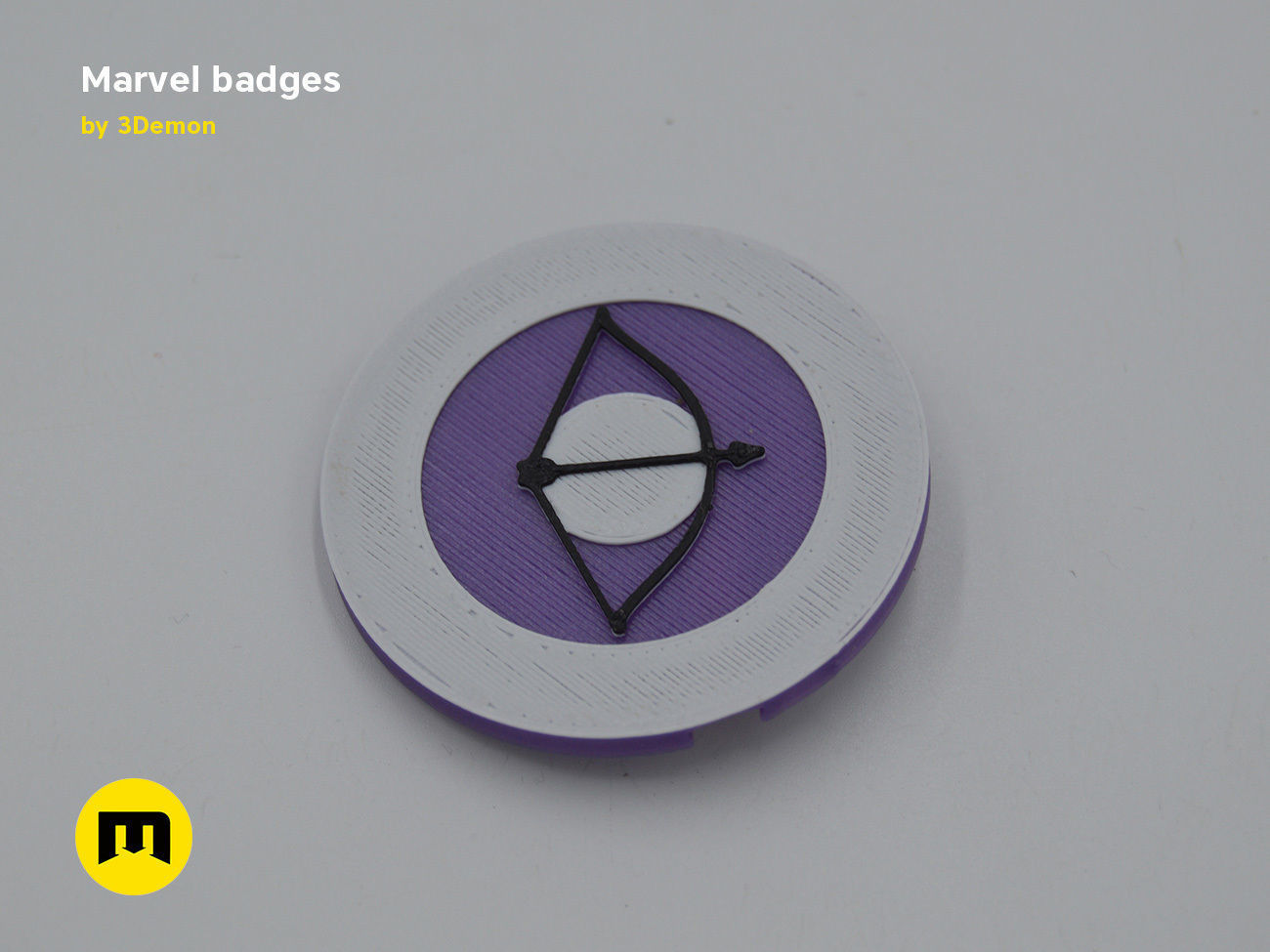 Marvel Badge Designs With Colors 3D print model_9