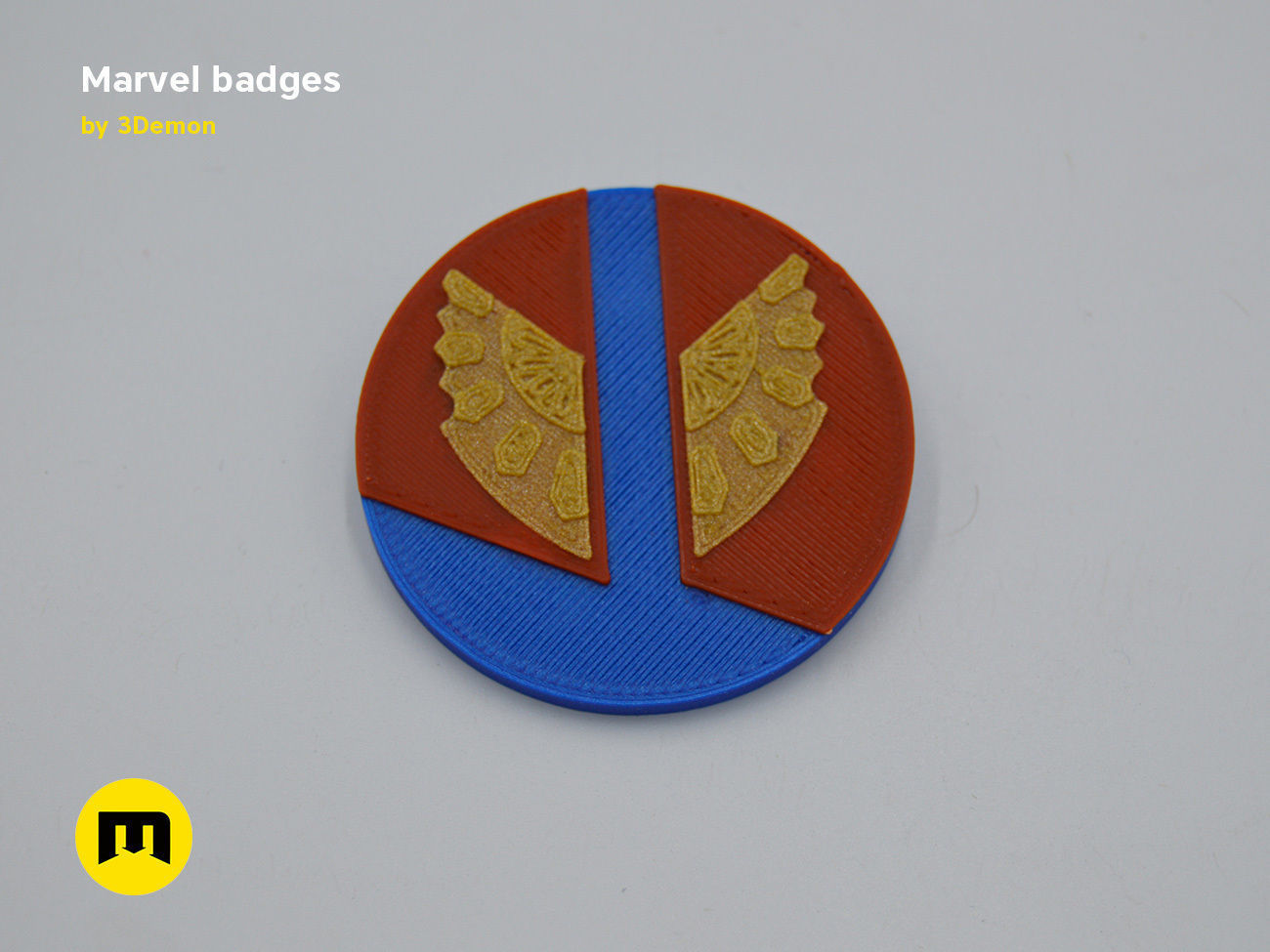 Marvel Badge Designs With Colors 3D print model_5