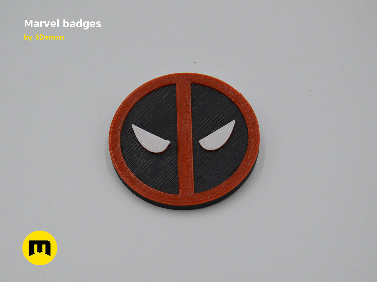 Marvel Badge Designs With Colors 3D print model_7