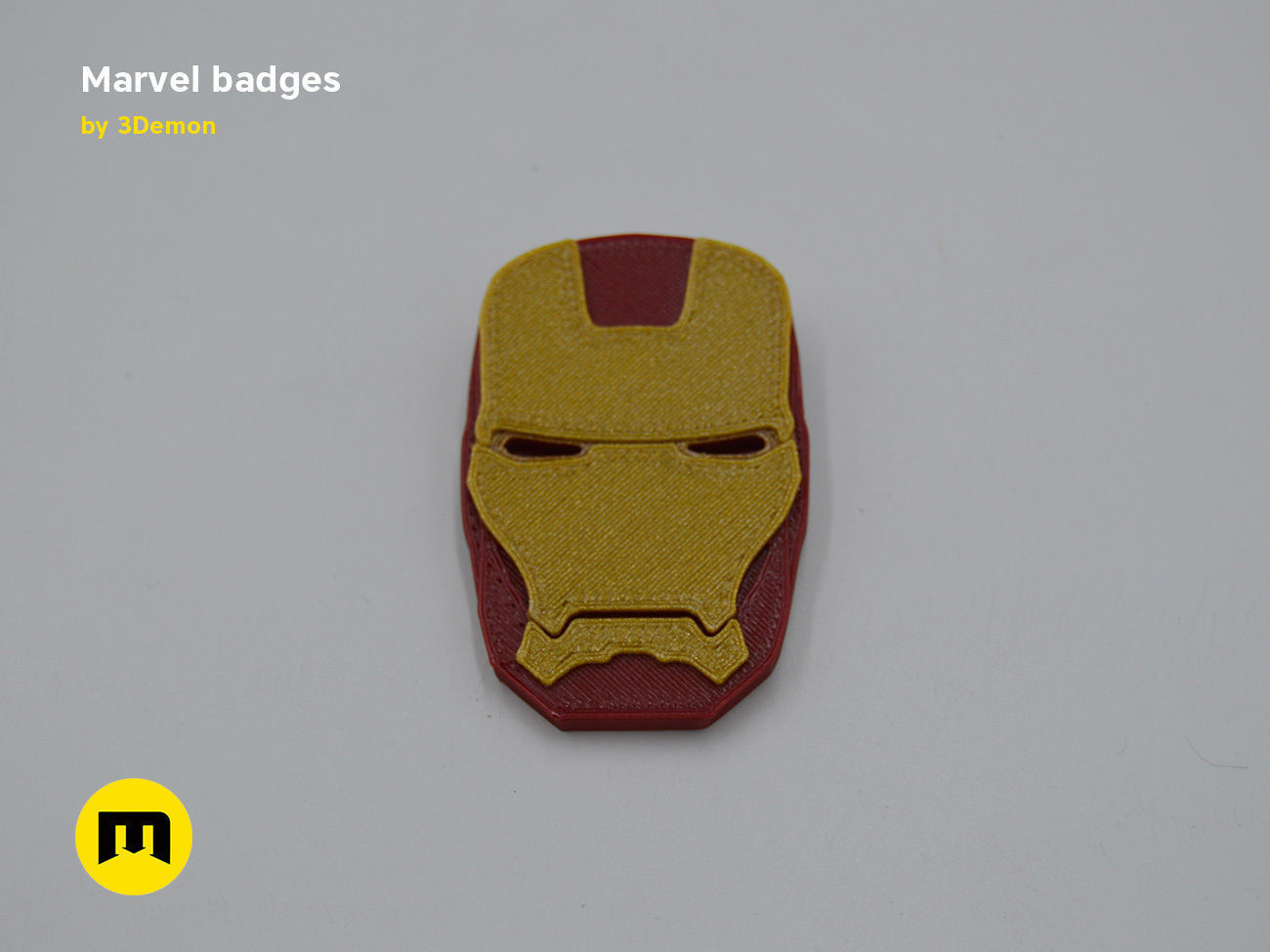 Marvel Badge Designs With Colors 3D print model_3