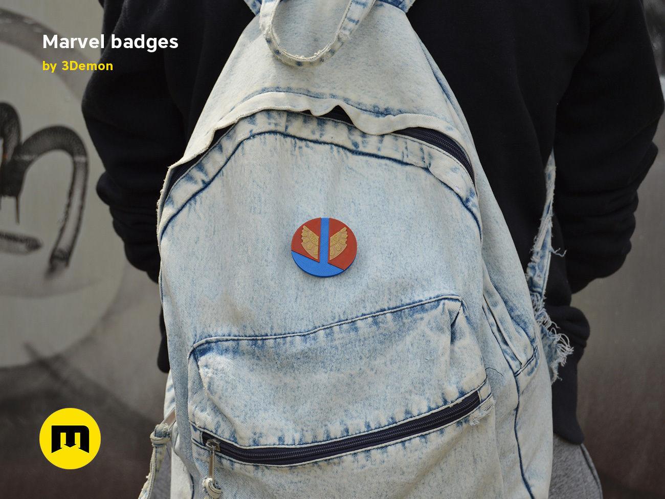 Marvel Badge Designs With Colors 3D print model_26