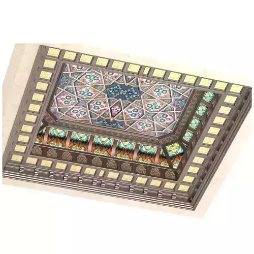 Ceiling in oriental style  Arabic ceiling set 3D model