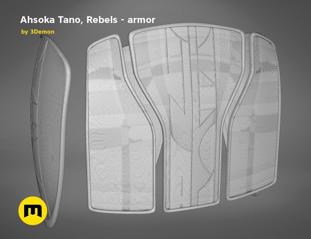 Ahsoka Tano - Rebels Armor 3D print model_15
