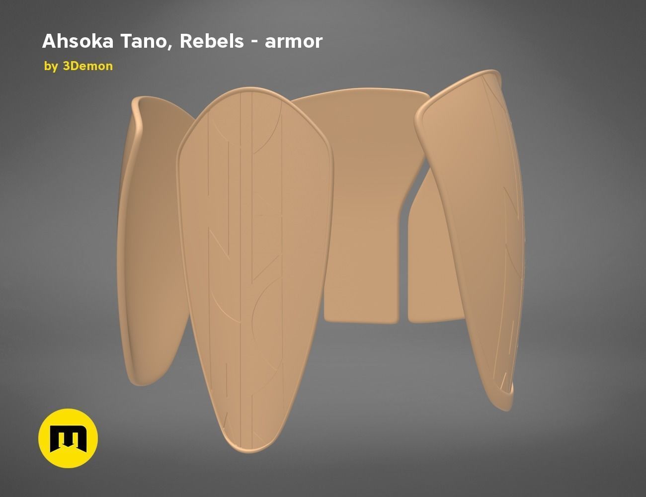 Ahsoka Tano - Rebels Armor 3D print model_7