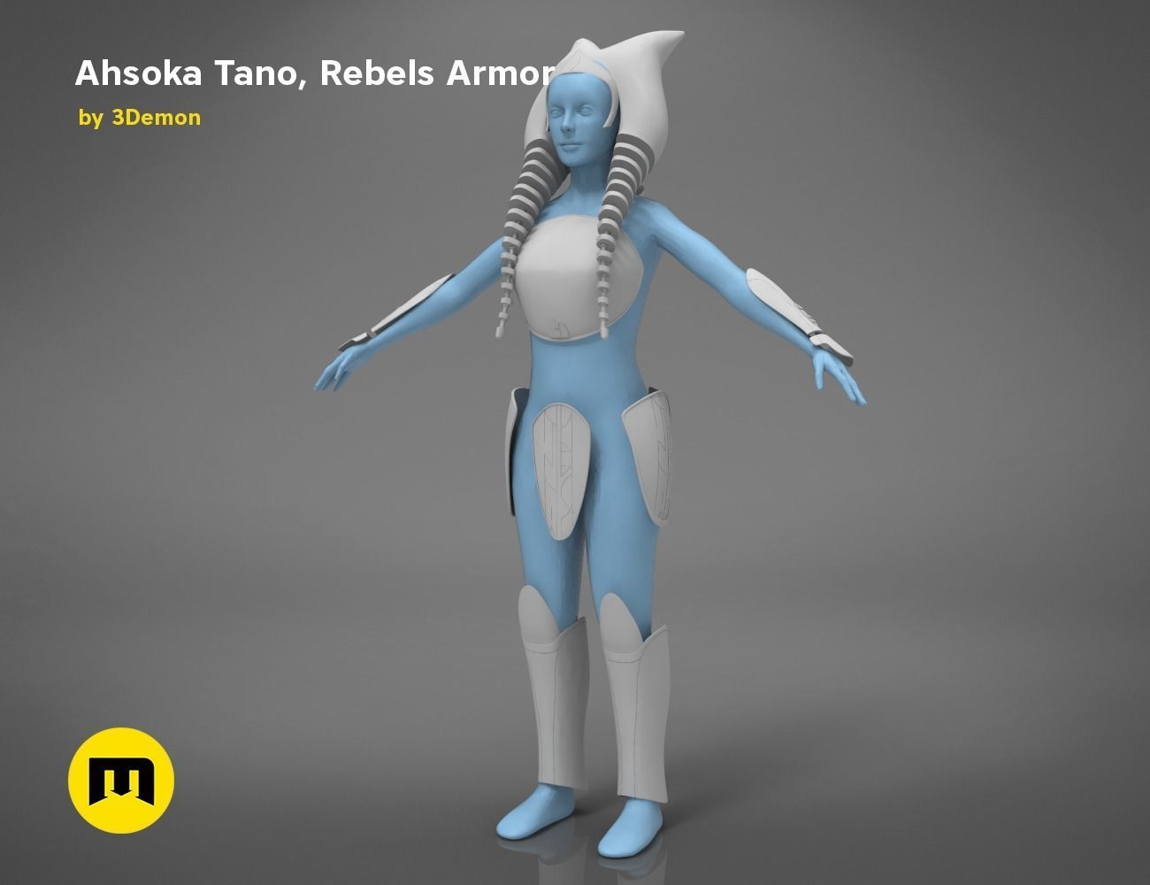 Ahsoka Tano - Rebels Armor 3D print model_31