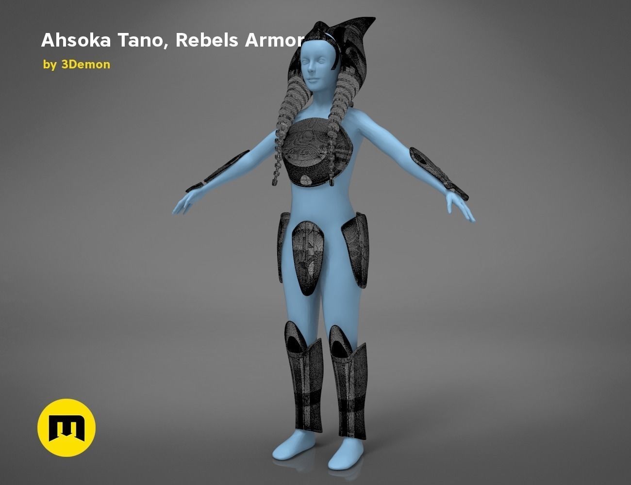Ahsoka Tano - Rebels Armor 3D print model_35